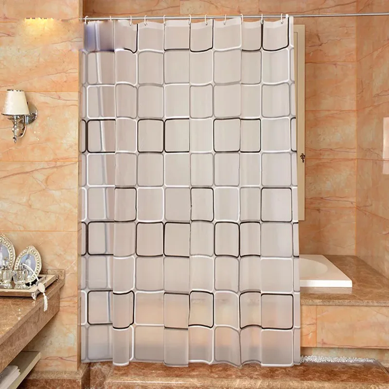 The bathroom shower curtain checkered PEVA Environmental toilet door curtain Shower curtains Waterproof and mould thickening 10
The bathroom shower curtain checkered PEVA Environmental toilet door curtain Shower curtains Waterproof and mould thickening 10