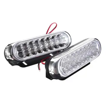 2PC Super Bright 16 LED Car Running Light Fog Day Driving LAMP 12V Aurora Running Light 2XBrackets 4Xscrew
2PC Super Bright 16 LED Car Running Light Fog Day Driving LAMP 12V Aurora Running Light 2XBrackets 4Xscrew