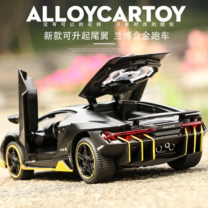 

Scale 1:32 Alloy Sports Car Diecast Model Sound & Light Pull Back Cars Toy Children Birthday Hot Gift Wheel LP770