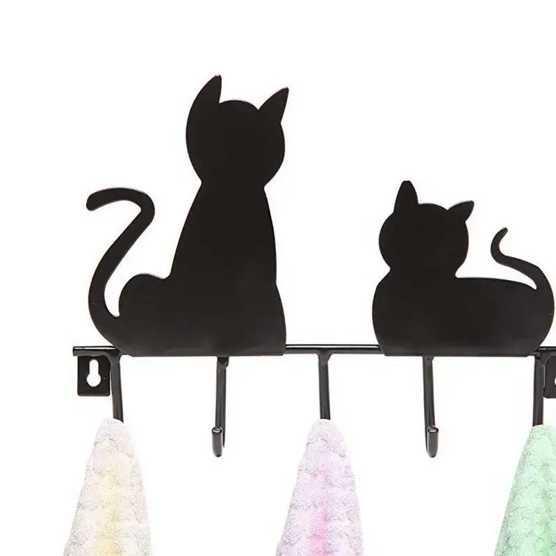 Cat-Shaped Design Wall Coat Hook Multi-function Kitchen Metal Hook Coat Hat Racks Holders Kitchen Bathroom Accessories Tableware 
Cat-Shaped Design Wall Coat Hook Multi-function Kitchen Metal Hook Coat Hat Racks Holders Kitchen Bathroom Accessories Tableware