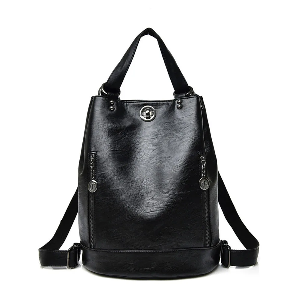 Female Backpack Feminina Casual Multifunction Women Leather Backpack Female Shoulder Bag Travel Back Pack Black
Female Backpack Feminina Casual Multifunction Women Leather Backpack Female Shoulder Bag Travel Back Pack Black