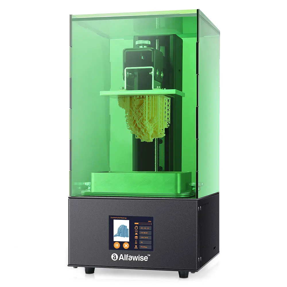 Alfawise W10 LCD SLA Resin 3D Printer Complete Machine Green US Plug Printing Platform
Alfawise W10 LCD SLA Resin 3D Printer Complete Machine Green US Plug Printing Platform