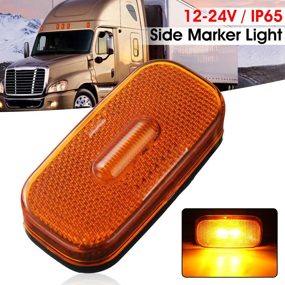12-24V Caravan RV LED Side Marker Light For Truck Trailer Clearance Indicator Lamp Red Yellow
12-24V Caravan RV LED Side Marker Light For Truck Trailer Clearance Indicator Lamp Red Yellow