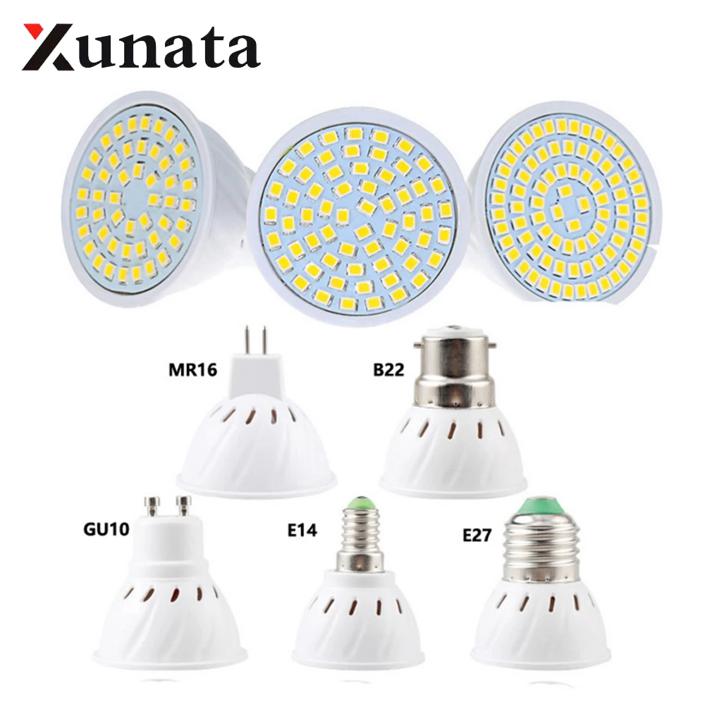 Spotlight Bulb Corn Lamp SMD2835 4W 6W 8W E14 E27 GU10 MR16 B22 110V 220V LED Bulb Light Ampoule LEd Maison
Spotlight Bulb Corn Lamp SMD2835 4W 6W 8W E14 E27 GU10 MR16 B22 110V 220V LED Bulb Light Ampoule LEd Maison