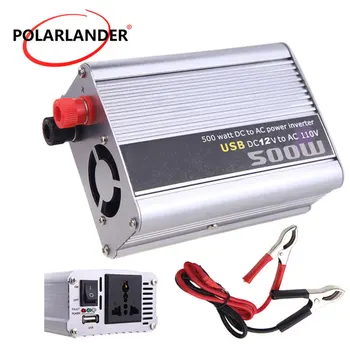 Cigarette Lighter Plug 12V/24V to 110V/220V Modified Sine Wave 500W USB Charger Converter Auto Power Inverter Car Inverter
Cigarette Lighter Plug 12V/24V to 110V/220V Modified Sine Wave 500W USB Charger Converter Auto Power Inverter Car Inverter