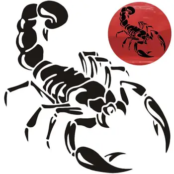 

1 Piece 30cm Cute 3D Scorpion Car Stickers Car Styling Vinyl Decal Sticker for Cars Acessories Decoration QC29