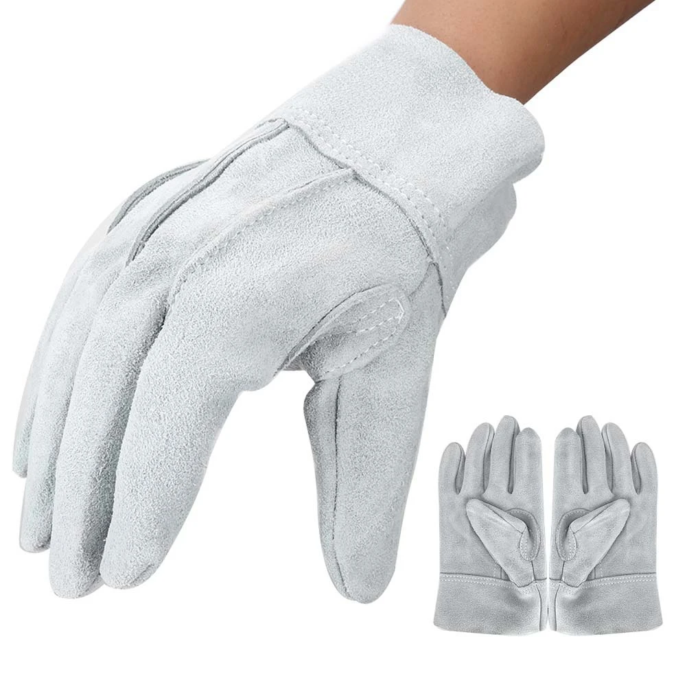 Electric Safety Gloves Pair of Cow Split Leather Welding Gloves Anti Wear Heat Safety Gloves
Electric Safety Gloves Pair of Cow Split Leather Welding Gloves Anti Wear Heat Safety Gloves