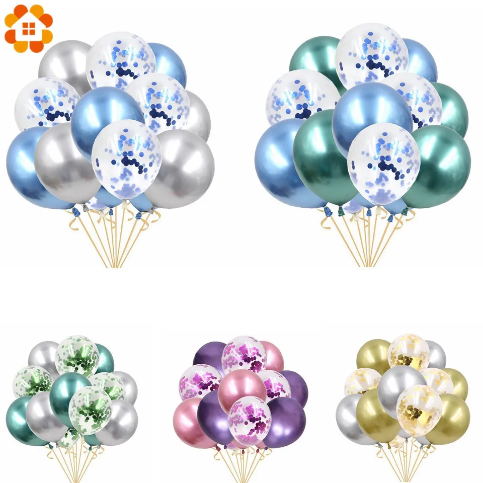 15PCS 12inch Metallic Colors Latex Balloons Confetti Air Balloons Inflatable Ball For Wedding Birthday Party Decoration Supplies
15PCS 12inch Metallic Colors Latex Balloons Confetti Air Balloons Inflatable Ball For Wedding Birthday Party Decoration Supplies