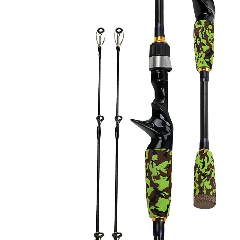 Newest Cool 2 Tips Camouflage Carbon Fiber Casting Rod M / ML Power 1.98m / 2.1m Carbon Lure Spinning Fishing Rod
Newest Cool 2 Tips Camouflage Carbon Fiber Casting Rod M / ML Power 1.98m / 2.1m Carbon Lure Spinning Fishing Rod