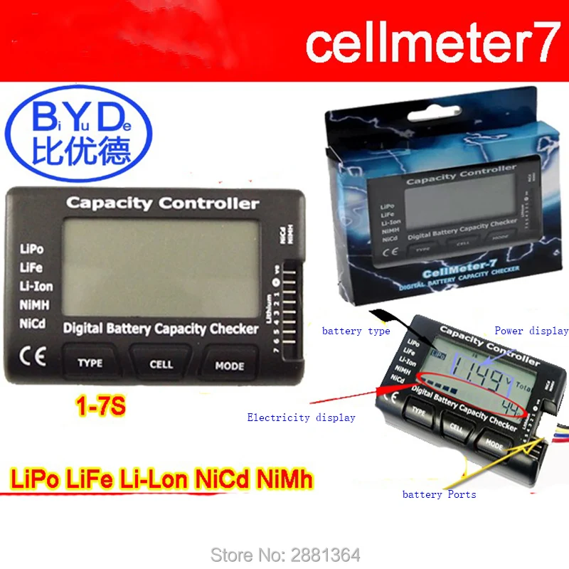 RC Model Vehicle Parts & Accs RC LCD Battery Capacity Voltage Checker