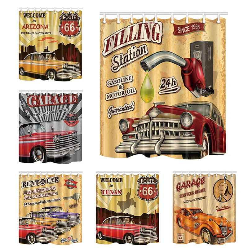 High Quality Shower Curtains Retro Cars Bath Screens Home Decor Polyester Fabric Waterproof and Mildew Proof with Plastic Hooks
High Quality Shower Curtains Retro Cars Bath Screens Home Decor Polyester Fabric Waterproof and Mildew Proof with Plastic Hooks