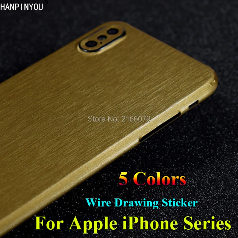 Для Apple iPhone 11 Pro Xs Max Xr 8 7 6 6s Plus задняя крышка матовая металлическая наклейка