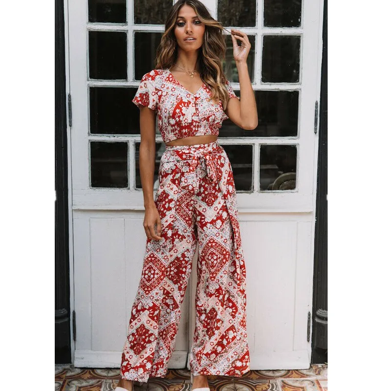 Fashion Women's Bohemian Lace High Waist Pants Trumpet Wide Leg Pants Print Split Beach Holiday Double Color Pants Sizes S-XL
Fashion Women's Bohemian Lace High Waist Pants Trumpet Wide Leg Pants Print Split Beach Holiday Double Color Pants Sizes S-XL