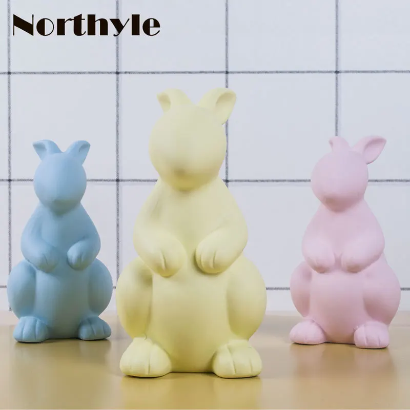 Northyle Colored clay bunny figurine Easter day gift rabbit statue art craft home decoration christmas gift for kids xmas decor
Northyle Colored clay bunny figurine Easter day gift rabbit statue art craft home decoration christmas gift for kids xmas decor