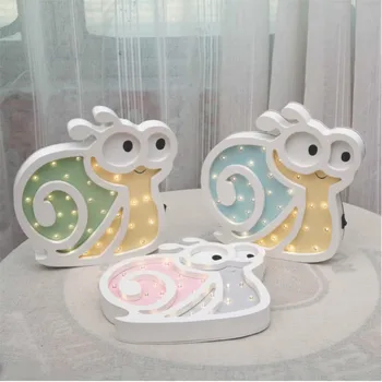 Nordic LED Night Light Cartoon Snail Table Lamp Bedside Wall Night Lamp Light Children Baby Bedroom Home Decorative Lighting
Nordic LED Night Light Cartoon Snail Table Lamp Bedside Wall Night Lamp Light Children Baby Bedroom Home Decorative Lighting