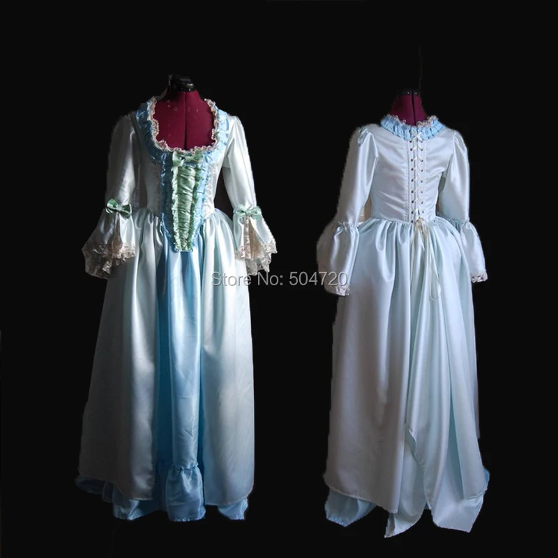 Tailored!Blue Vintage costumes 18th Duchess Retro medieval Renaissance Reenactment Theatre Civil war Victorian dress HL-375
Tailored!Blue Vintage costumes 18th Duchess Retro medieval Renaissance Reenactment Theatre Civil war Victorian dress HL-375