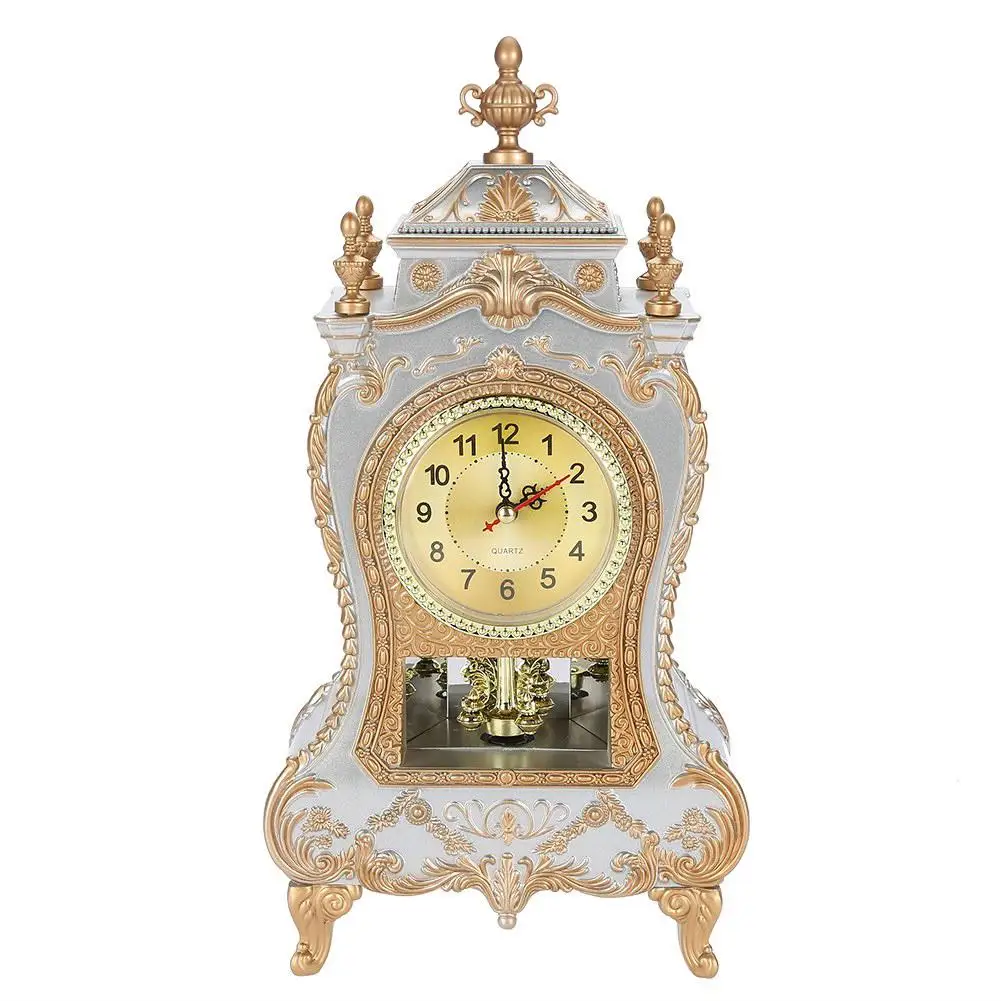 Desk Alarm Clock Vintage Table Clock Classical Sitting Room TV Cabinet Desk Imperial Furnishing Creative Sit Pendulum Clock
Desk Alarm Clock Vintage Table Clock Classical Sitting Room TV Cabinet Desk Imperial Furnishing Creative Sit Pendulum Clock