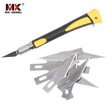 Non-Slip Metal Kit Wood Engraving Craft with 10pcs SK5 Blades Phone Screen Pasting Cutter Laptop PC DIY Hand Tools
Non-Slip Metal Kit Wood Engraving Craft with 10pcs SK5 Blades Phone Screen Pasting Cutter Laptop PC DIY Hand Tools