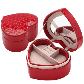 Heart Shape Earrings Plate Jewelry Box Protable Women Girls Display Travel Case Cosmetic Bags Valentine's day Gifts
Heart Shape Earrings Plate Jewelry Box Protable Women Girls Display Travel Case Cosmetic Bags Valentine's day Gifts
