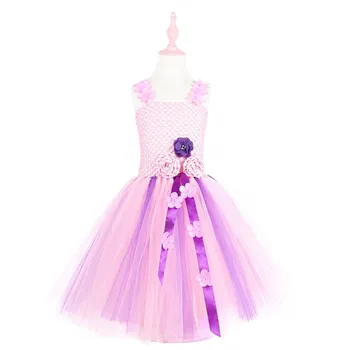 Pink Purple Flower Girls Wedding Dresses Princess Floral Tulle Tutu Dress Children Kids Birthday Party Dresses for Girl Summer
Pink Purple Flower Girls Wedding Dresses Princess Floral Tulle Tutu Dress Children Kids Birthday Party Dresses for Girl Summer