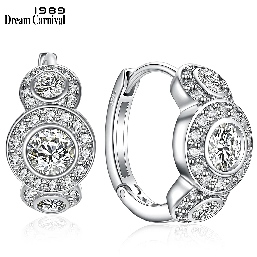 DreamCarnival 1989 Brand New Elegant Rhodium Color White CZ 925 Sterling Silver Wholesales Women Small Hoop Earrings SE05348R
DreamCarnival 1989 Brand New Elegant Rhodium Color White CZ 925 Sterling Silver Wholesales Women Small Hoop Earrings SE05348R