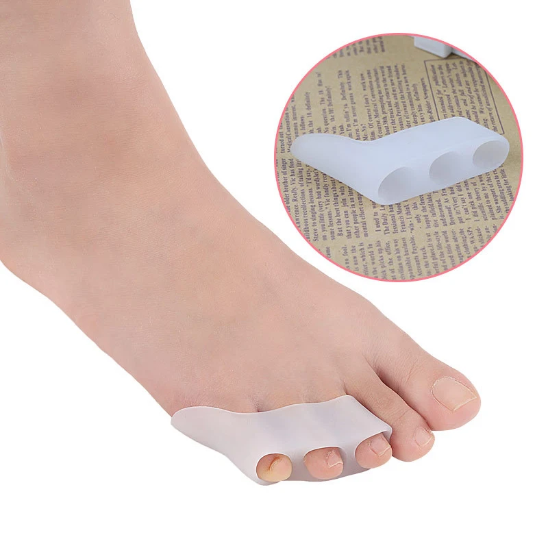 Toe Separator Three-hole Small Toe Corrector Brace Support Feet Orthotics Tools Anti Thumb Eversion Overlap Health Care Tool
Toe Separator Three-hole Small Toe Corrector Brace Support Feet Orthotics Tools Anti Thumb Eversion Overlap Health Care Tool