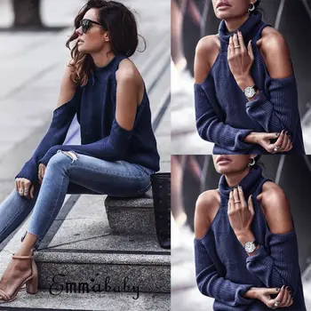 Hirigin Brand New Casual Cold Shoulder Knitted Sweater 2019 Hot Sale Womens Ladies Long Sleeve Top Jumper Pullover Women Clothes
Hirigin Brand New Casual Cold Shoulder Knitted Sweater 2019 Hot Sale Womens Ladies Long Sleeve Top Jumper Pullover Women Clothes
