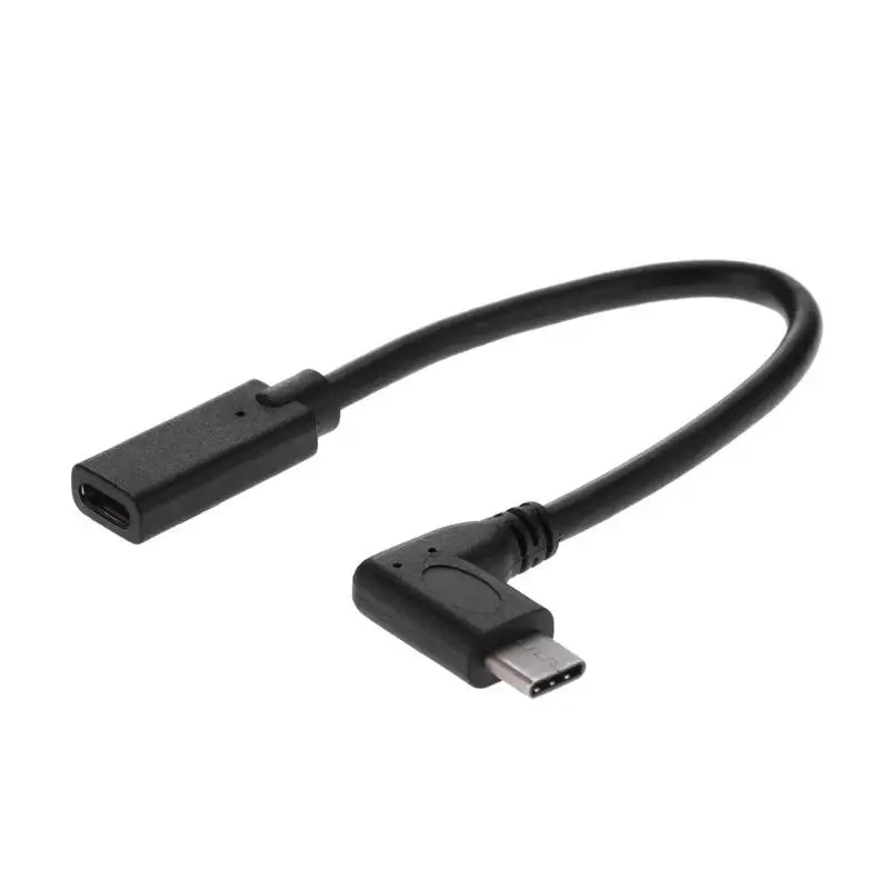 90 Degree USB-C Type-C Male Head to Female Straight type-C Head Extension Data Adapter Cable M to F Extender Cabo Cord Wire
90 Degree USB-C Type-C Male Head to Female Straight type-C Head Extension Data Adapter Cable M to F Extender Cabo Cord Wire