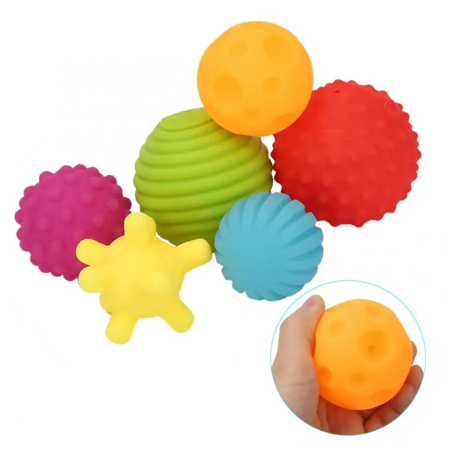 6 pcs/ lot Colorful Baby Bath Toy Ball Set Baby Touch Hand Teether Ball Senses Toy Baby Funny Toys Training Massage Stress Ball
6 pcs/ lot Colorful Baby Bath Toy Ball Set Baby Touch Hand Teether Ball Senses Toy Baby Funny Toys Training Massage Stress Ball