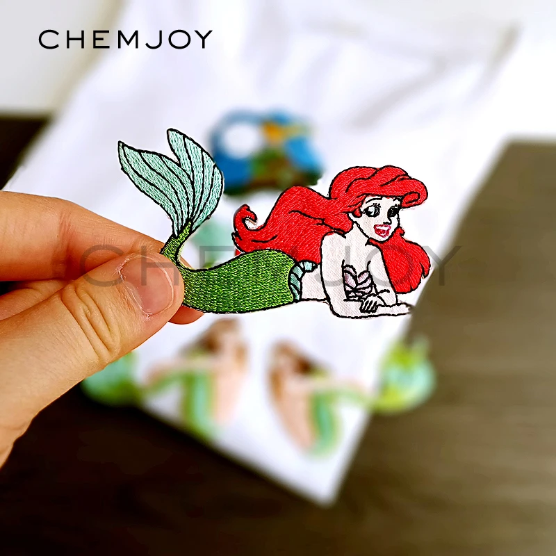 Cartoon Mermaid Embroidered Patch Ironing on Girls Cute Appliques Heat Transfers Clothes Sticker Decoration Sewing Accessories
Cartoon Mermaid Embroidered Patch Ironing on Girls Cute Appliques Heat Transfers Clothes Sticker Decoration Sewing Accessories