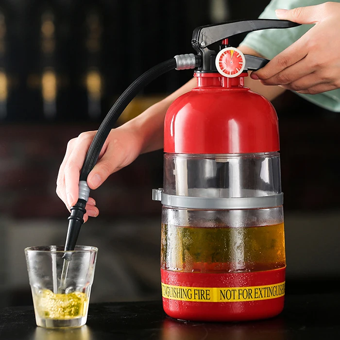 New 2L Fire Extinguisher Wine Drink Dispenser Cocktail Shaker Liquor Pump Beer Soda Wine Water Dispenser Bar Tools Accessories
New 2L Fire Extinguisher Wine Drink Dispenser Cocktail Shaker Liquor Pump Beer Soda Wine Water Dispenser Bar Tools Accessories