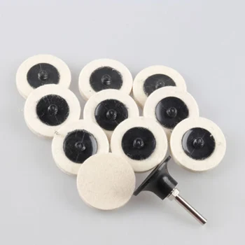 10pcs 50mm/2 Compressed Wool Felt Disc Polishing Buffing Pads Wheels+ 1 Holder
10pcs 50mm/2 Compressed Wool Felt Disc Polishing Buffing Pads Wheels+ 1 Holder