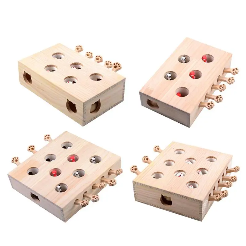 Cat Toy Whac-A-Mole Mouse Solid Wooden Interactive Maze Alpinia Pet Hamster With Five Holes Mouse Hole Catch Bite
Cat Toy Whac-A-Mole Mouse Solid Wooden Interactive Maze Alpinia Pet Hamster With Five Holes Mouse Hole Catch Bite