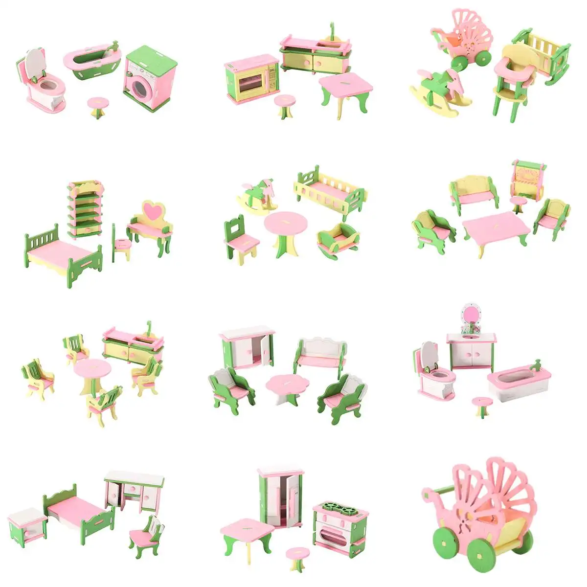 3D Dolls House Set House Miniature Kids Child Pretend Play Toys Building Blocks Edutation Toys Sets Baby Wooden Dolls Furniture
3D Dolls House Set House Miniature Kids Child Pretend Play Toys Building Blocks Edutation Toys Sets Baby Wooden Dolls Furniture