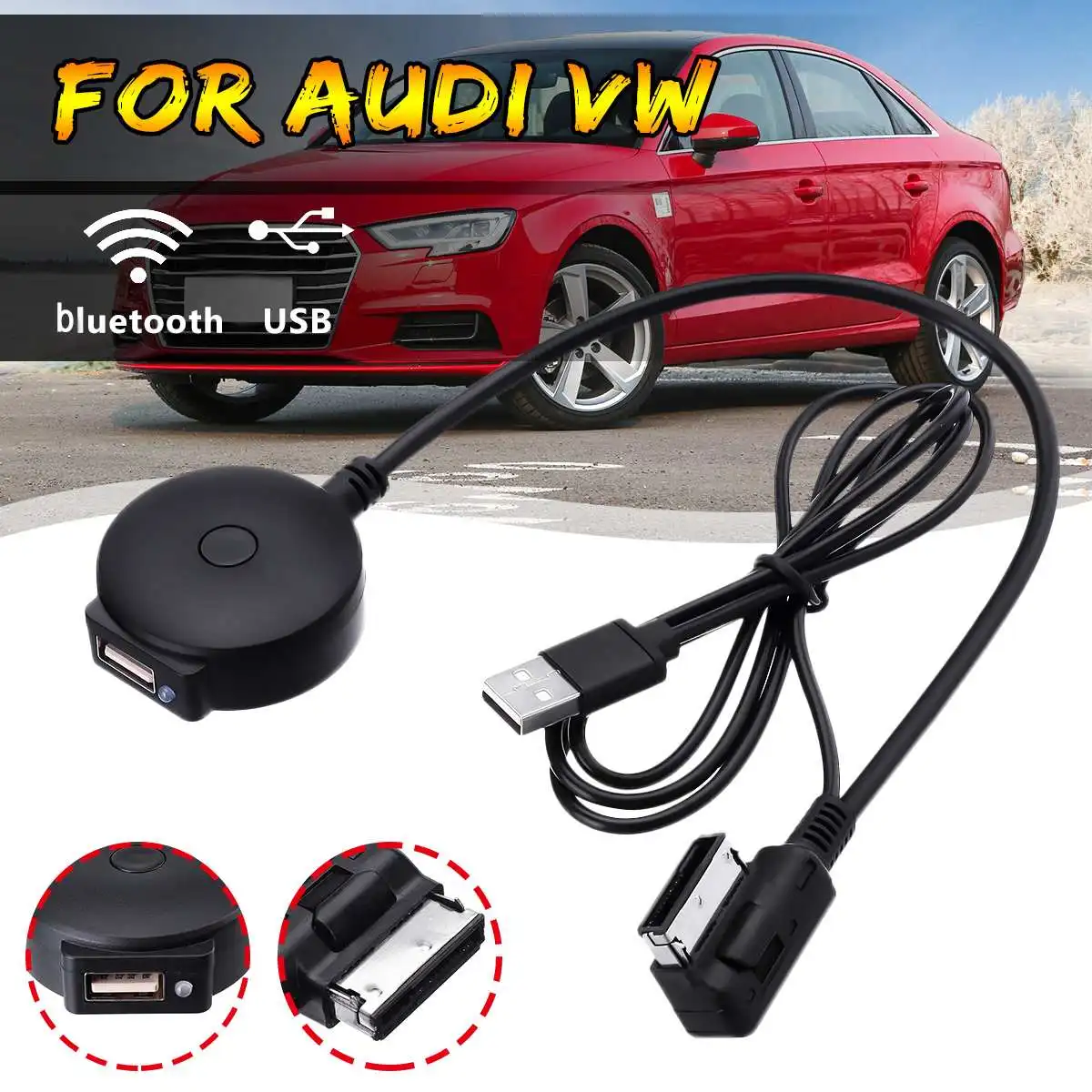 AMI MDI bluetooth Music Streaming Kit Media Interface Cable AMI Lead Charge Play Music For Audi/VW
AMI MDI bluetooth Music Streaming Kit Media Interface Cable AMI Lead Charge Play Music For Audi/VW