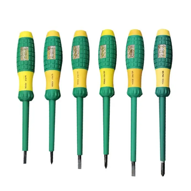Screwdriver Test Pencil 100-500V Electric Tester Sturdy Durable Insulation Electrician Home Testing Pen Tool size 75/100/125mm
Screwdriver Test Pencil 100-500V Electric Tester Sturdy Durable Insulation Electrician Home Testing Pen Tool size 75/100/125mm