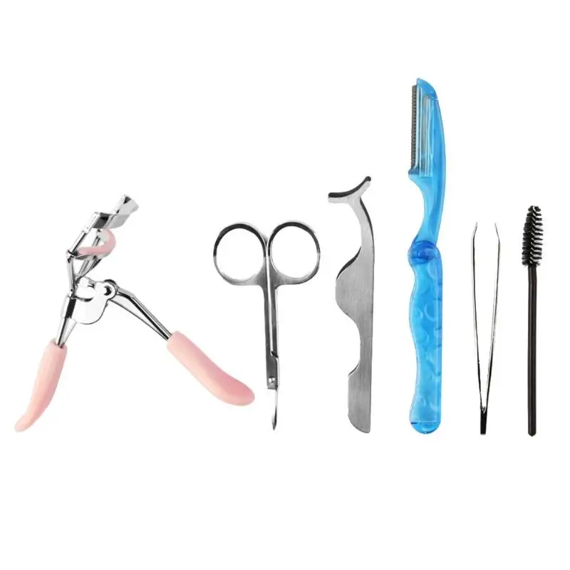 6pcs/Set Portable Eyelash Curler Brush Eyebrow Beauty Trimmer Tweezers Makeup Cosmetic Tools Eyelash Eyebrow Makeup Tool Kits
6pcs/Set Portable Eyelash Curler Brush Eyebrow Beauty Trimmer Tweezers Makeup Cosmetic Tools Eyelash Eyebrow Makeup Tool Kits