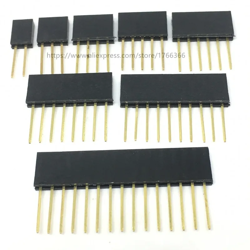 2.54mm Single Row Female Long pins 11mm Breakaway PCB Board Pin Header socket Connector 1*2/3/4/6/8/10/15Pin For Arduino
2.54mm Single Row Female Long pins 11mm Breakaway PCB Board Pin Header socket Connector 1*2/3/4/6/8/10/15Pin For Arduino