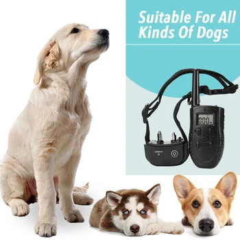 Dog Anti Barking Trainer Retractable Waterproof Electric Shock Vibration Dog Trainer Remote Control With Belt & Collar Receiver
Dog Anti Barking Trainer Retractable Waterproof Electric Shock Vibration Dog Trainer Remote Control With Belt & Collar Receiver