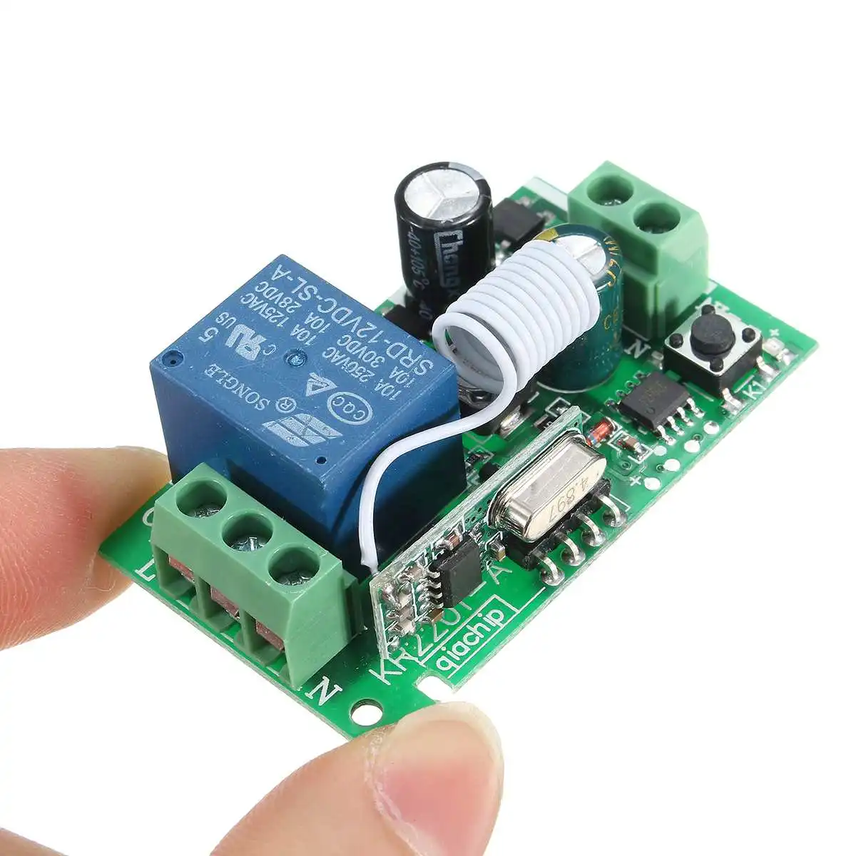 LEORY 1pc 315MHz/433MHz 220V 10A 1CH Channel Wireless RF Relay Remote Control Board Transmitter Receiver Switch Module
LEORY 1pc 315MHz/433MHz 220V 10A 1CH Channel Wireless RF Relay Remote Control Board Transmitter Receiver Switch Module