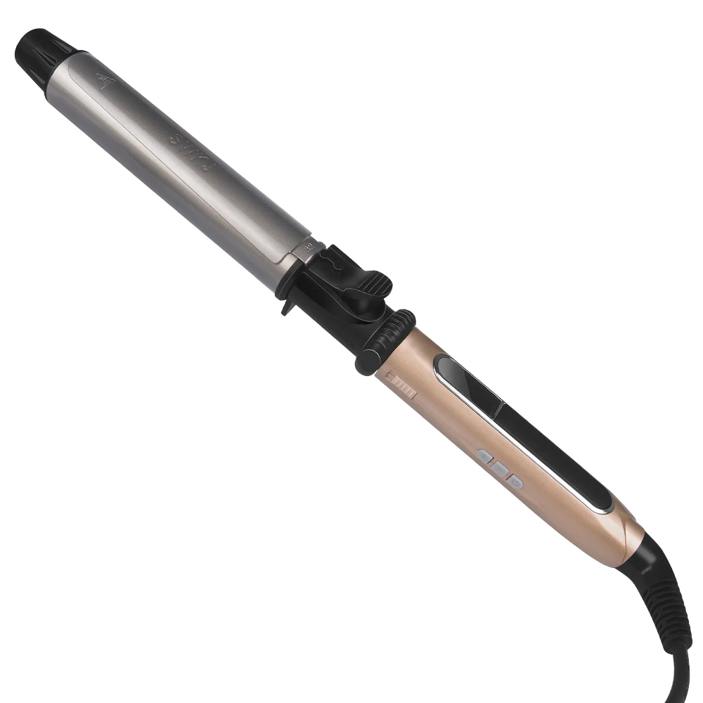 Professional Rotating Curling Iron Nano Titanium Black + Gold Hair Curler with LED Digital Temperature Display
Professional Rotating Curling Iron Nano Titanium Black + Gold Hair Curler with LED Digital Temperature Display