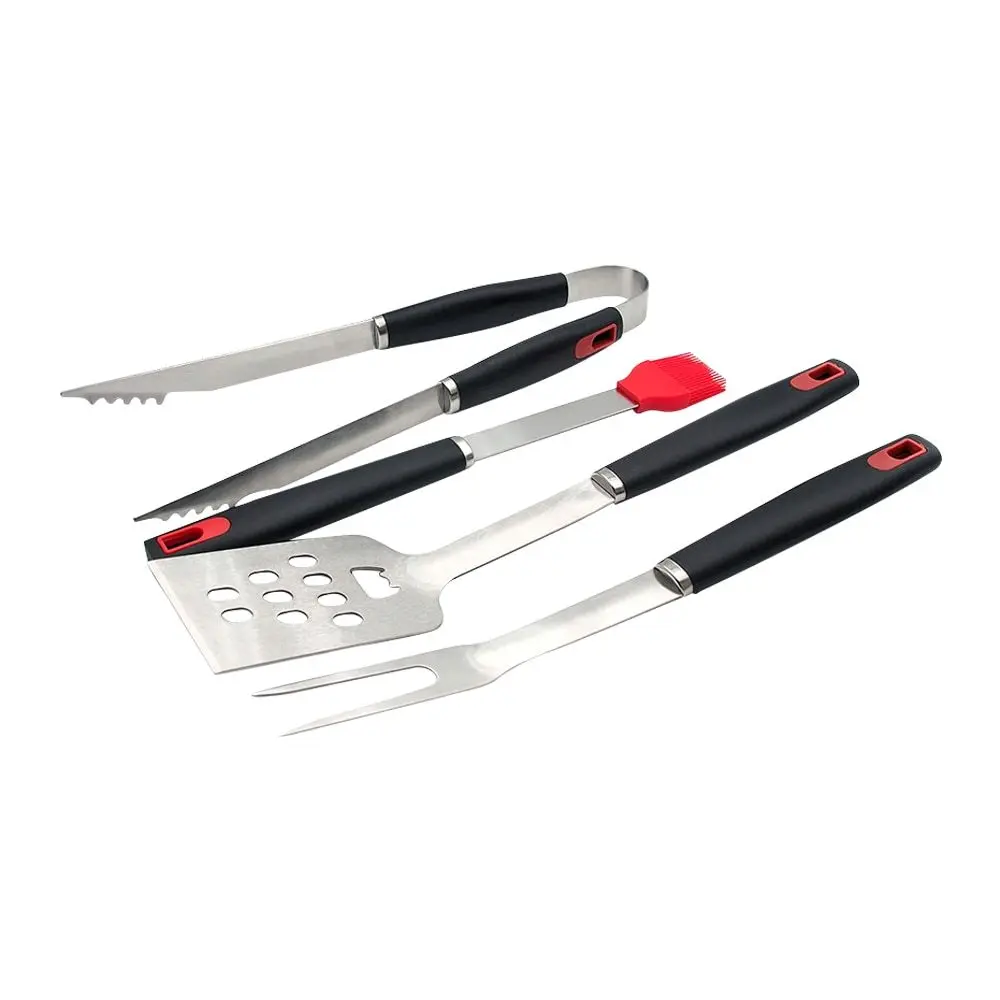 4pcs Grill BBQ Tools Accessories Stainless Steel Barbecue Grilling Utensils Grilling Fork Barbecue Spatula Tongs Basting Brush
4pcs Grill BBQ Tools Accessories Stainless Steel Barbecue Grilling Utensils Grilling Fork Barbecue Spatula Tongs Basting Brush