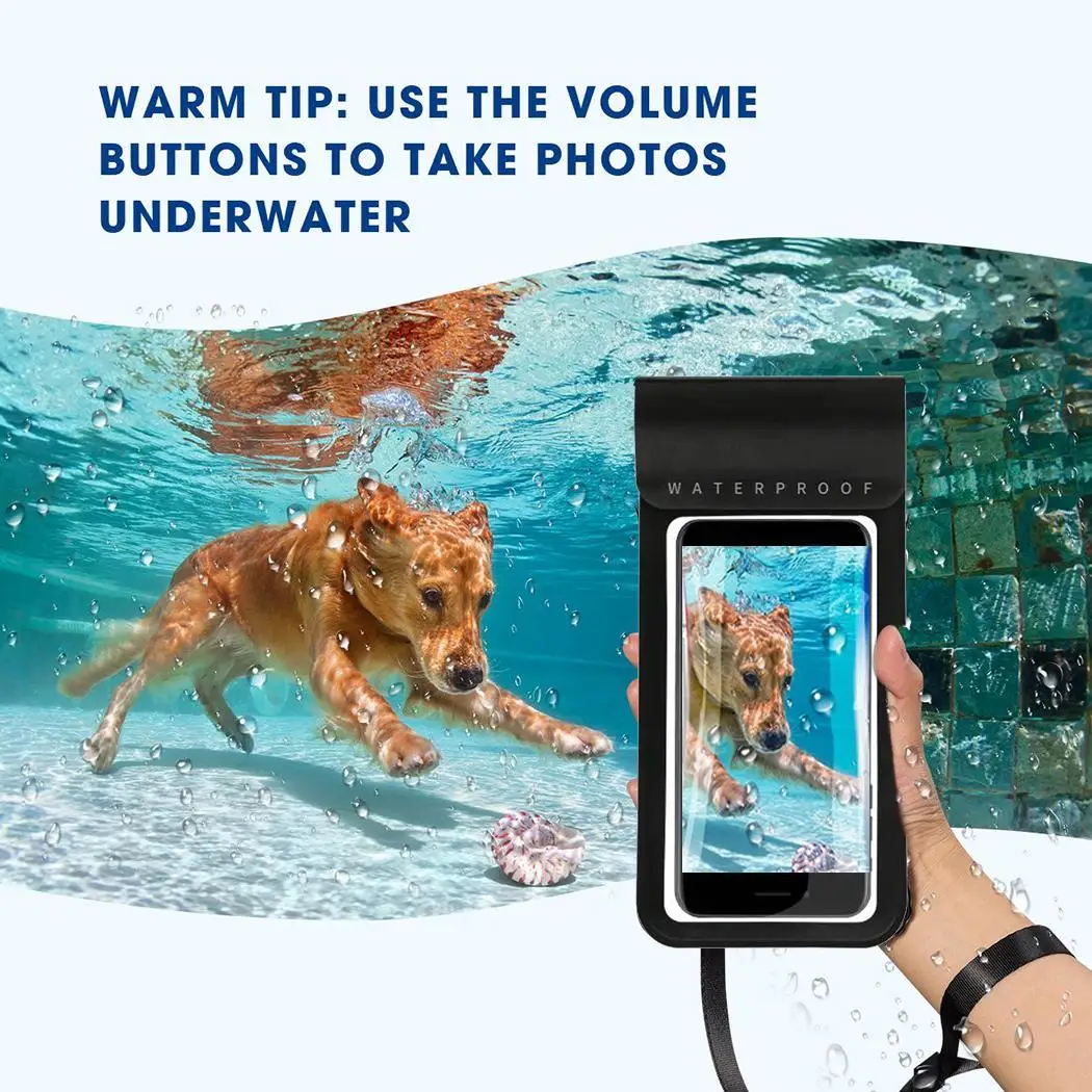 Waterproof Mobile Phone Bag Touch Screen Phone Pouch Floating IPX8 Universal Waterproof Case Underwater Dry Bag
Waterproof Mobile Phone Bag Touch Screen Phone Pouch Floating IPX8 Universal Waterproof Case Underwater Dry Bag