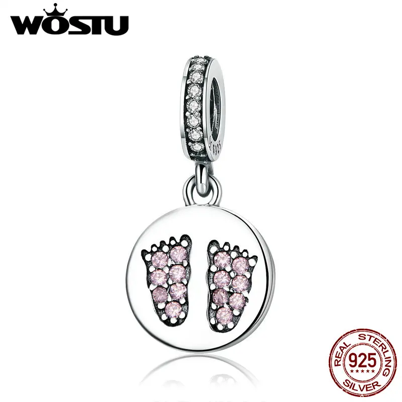 WOSTU 925 Sterling Silver Footprints Bead Charms Pendant Fit Charm Bracelet Luxury Jewelry Gift For Women Luxury Gifts CQC1047
WOSTU 925 Sterling Silver Footprints Bead Charms Pendant Fit Charm Bracelet Luxury Jewelry Gift For Women Luxury Gifts CQC1047