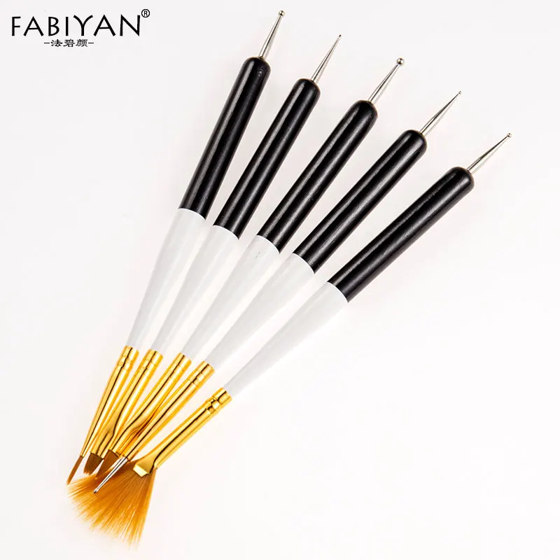 Nail Art Pen Liner Dotting Flower Double Head Carving Brush Flat Fan Diamond Painting Drawing Tools UV Gel Design 5Pcs/set
Nail Art Pen Liner Dotting Flower Double Head Carving Brush Flat Fan Diamond Painting Drawing Tools UV Gel Design 5Pcs/set