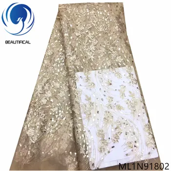 BEAUTIFICAL lace sequin embroidery fabric french tulle latest design nigerian wedding tulle net lace ML1N918
BEAUTIFICAL lace sequin embroidery fabric french tulle latest design nigerian wedding tulle net lace ML1N918