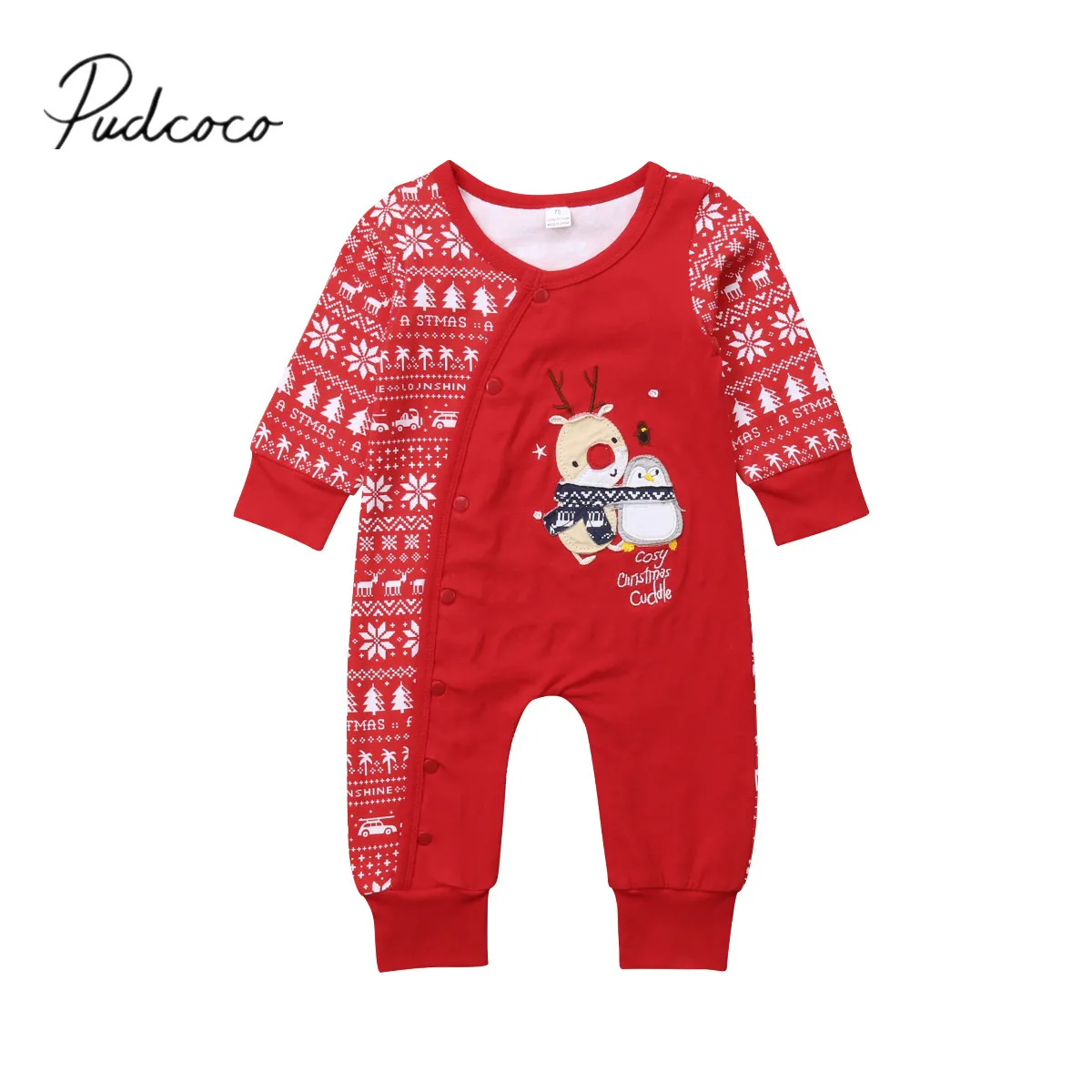 2018 Brand New Christmas Toddler Baby Boy Girl Cosy Red One Piece Romper Cartoon Deer Santa Ekl Snowflakes Patchwork Jumpsuit
2018 Brand New Christmas Toddler Baby Boy Girl Cosy Red One Piece Romper Cartoon Deer Santa Ekl Snowflakes Patchwork Jumpsuit