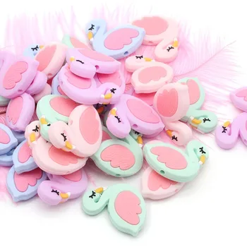 5pcs Mini Swan Silicone Beads DIY Baby Pacifier Chain Accessories Dental Food Grade Teether Baby Care
5pcs Mini Swan Silicone Beads DIY Baby Pacifier Chain Accessories Dental Food Grade Teether Baby Care