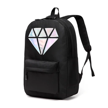 Women Holographic Silver Diamond Backpack for Teenage Girls Canvas Backpack Female Men Laptop waterproof School Bags Mochila
Women Holographic Silver Diamond Backpack for Teenage Girls Canvas Backpack Female Men Laptop waterproof School Bags Mochila