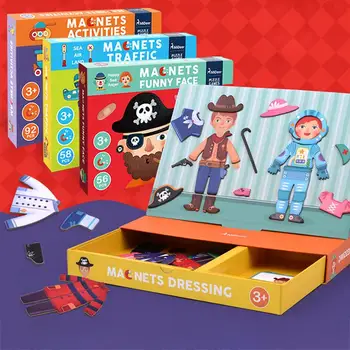 Kids Magnetic Puzzles Magnetibook Traffic Dressing Puzzle Christmas Gift Educational Toys For Children Montessori Puzzles Toy
Kids Magnetic Puzzles Magnetibook Traffic Dressing Puzzle Christmas Gift Educational Toys For Children Montessori Puzzles Toy